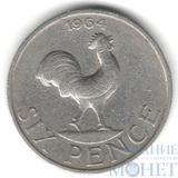 6 пенсов, 1964 г., Малави(Президент Хастингс Банда (1964-1994))