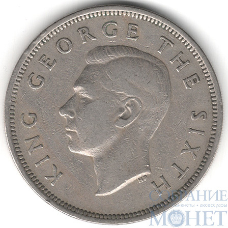 1/2 кроны, 1950 г., Новая Зеландия(Георг VI король Великобритании (1936-1952))
