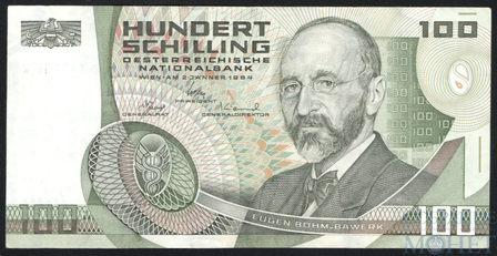 100 шиллингов, 1984 г., Австрия