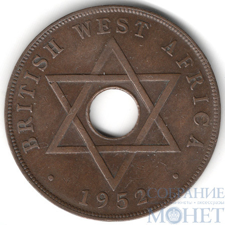 1 пенни, 1952 г., Британская Западная Африка