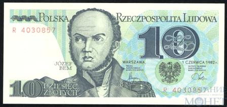 10 злотых, 1982 г., Польша