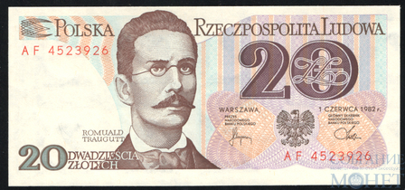 20 злотых, 1982 г., Польша