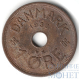 1 ере, 1938 г., Дания(Король Кристиан X (1912–1947))