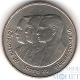 2 бата, 1989 г., Таиланд(72 года Университету Чулалонгкорна),(Рама V, Рама VI и Рама IX)