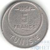 5 франков, 1954 г., Тунис