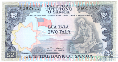 2 тала, 1985 г., Самоа