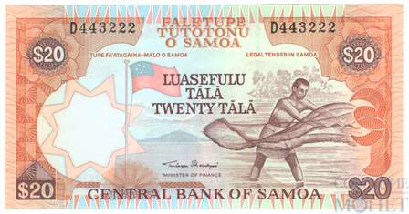 20 тала, 2002 г., Самоа