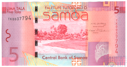 5 тала, 2008 г., Самоа