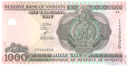 1000 вуту, 2002 г., Вануату