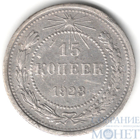 15 копеек, серебро, 1923 г.