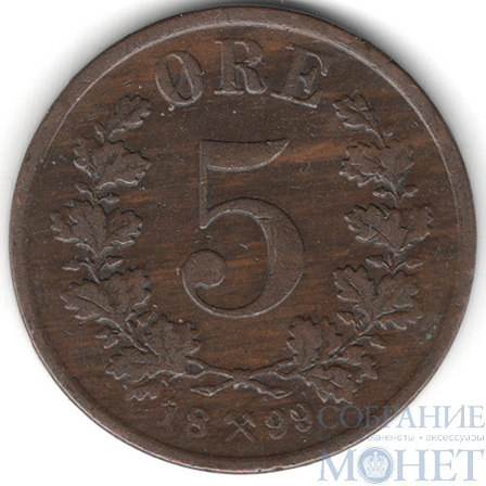 5 ере, 1899 г., Норвегия