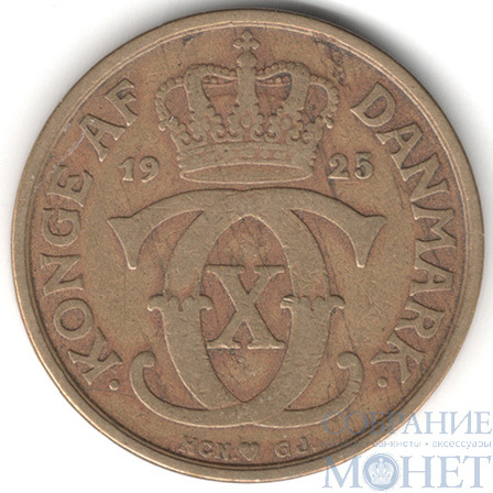 1 крона, 1925 г., Дания(Король Кристиан X (1912–1947))