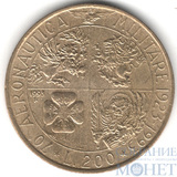 200 лир, 1993 г., Италия(70 лет военной авиации)