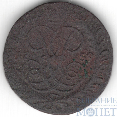 2 копейки, 1759 г., гурт-"сетка"