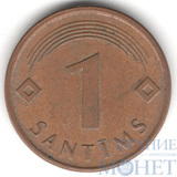 1 сантим, 1997 г., Латвия