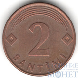 2 сантима, 2000 г., Латвия