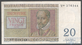 20 франков, 1956 г., Бельгия(Роланд де Лассу, Филипп де Монте)