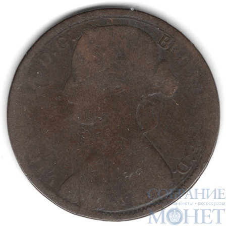 1 пенни, 1873 г., Великобритания(Королева Виктория (1838 - 1901))