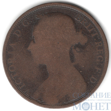 1 пенни, 1893 г., Великобритания(Королева Виктория (1838 - 1901))