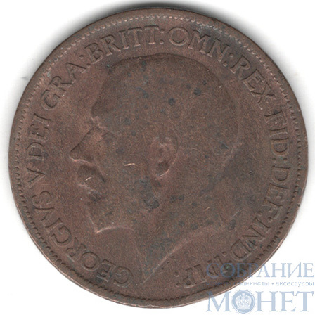 1/2 пенни, 1917 г., Великобритания (Король Георг V(1910–1936))