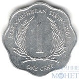 1 цент, 1987 г., Восточно-Карибские штаты