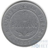 1 боливиано, 1997 г., Боливия