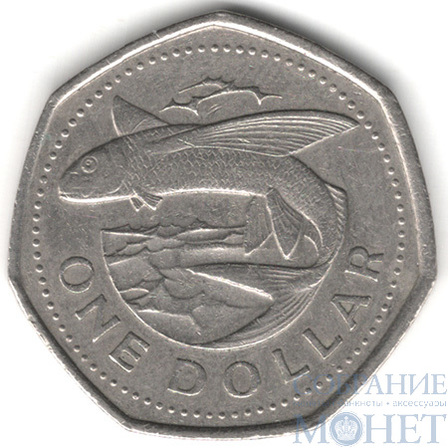 1 доллар, 1988 г., Барбадос