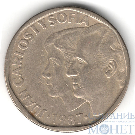 500 песет, 1987 г., Испания(Хуан Карлос I и София)