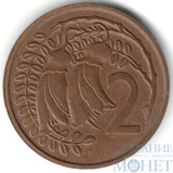 2 цента, 1967 г., Новая Зеландия(Королева Елизавета II)