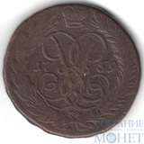 2 копейки, 1759 г., номинал сверху, гурт-"надпись"