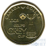 1 доллар, 2012 г., Канада,"100 лет кубку Грея, футбол"