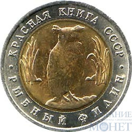 5 рублей, 1991 г., "Рыбный филин"