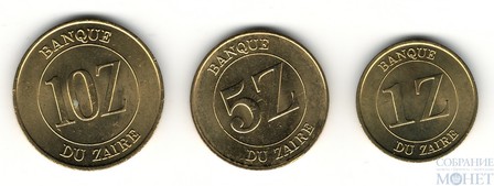 Набор монет 1987-1988 гг, Заир