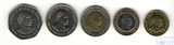 Набор монет 5 шт., 1989-1998 гг.., Кения
