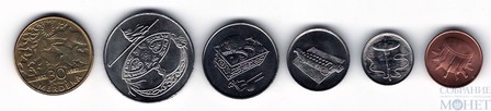 Набор монет 6 шт., 2004-2007 гг.., Малайзия
