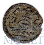 1 пфенинг, серебро, 1706 г., Саксония(Германия)