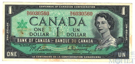 1 доллар, 1967 г., Канада