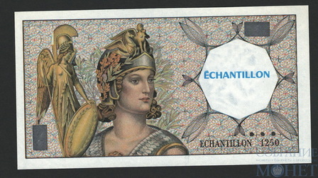 Тестовая банкнота(богиня Афина), Франция