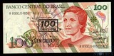 100 новых крузадо(100 крузейро), 1989 г., Бразилия