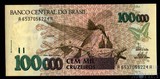 100000 крузейро, 1993 г., Бразилия