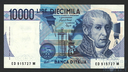 10000 лир, 1984 г., Италия